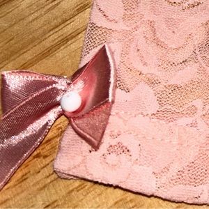 Peach rose lace gothic Knickers pants festival dress skirt retro 80’s rockabilly